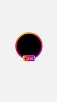 animation Gradient circle profile frame for live streaming on social media video