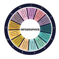 13 points visual infographics vector
