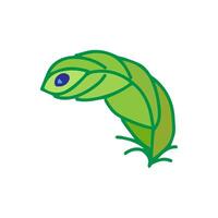 Doodle peacock feather icon. vector