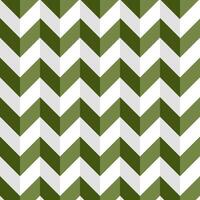 Repeating chevron pattern in olive green and white. vector