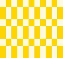 Yellow and white squares checkerboard pattern. vector