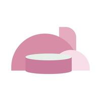 Simple Round Podium icon isolated on white background for your web and mobile app design, podium logo concept vector