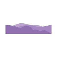 Violet Wave Border Wavy design element. Decor for brochure, banner, and flyer. Fluid, color wave, curve smooth line. . Triple Wave Border Elements vector
