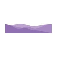 Purple Wavy design element. Decor for brochure, banner, and flyer. Fluid, color wave, curve smooth line. . Triple Wave Border Elements vector