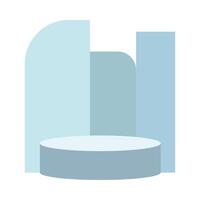 Baby Blue Podium icon isolated on white background for your web and mobile app design, podium logo concept vector