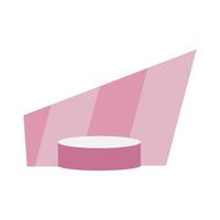Magenta Podium icon isolated on white background for your web and mobile app design, podium logo concept vector