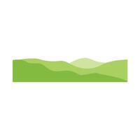 Green Wave Border. Wavy design element. Decor for brochure, banner, and flyer. Fluid, color wave, curve smooth line. . Triple Wave Border Elements vector