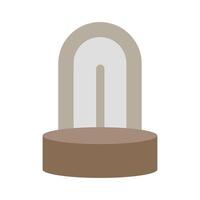 Brown Podium icon isolated on white background for your web and mobile app design, podium logo concept vector