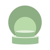 Green Podium icon isolated on white background for your web and mobile app design, podium logo concept vector