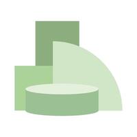 Flat Podium icon isolated on white background for your web and mobile app design, podium logo concept vector