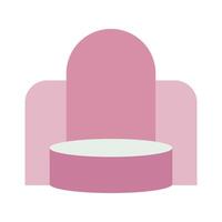 Pink Podium icon isolated on white background for your web and mobile app design, podium logo concept vector