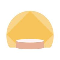 Yellow Podium icon isolated on white background for your web and mobile app design, podium logo concept vector