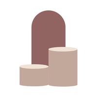 Flat Brown Podium icon isolated on white background for your web and mobile app design, podium logo concept vector