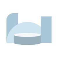 Blue Podium icon isolated on white background for your web and mobile app design, podium logo concept vector