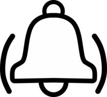 Bell ringing and vibrate icon simple symbol. Outline style design. vector