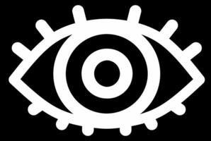 Eye simple incognito hidden icons designed in filled, outline, line and stroke style. Perfect for visibility icon. vector