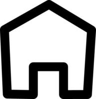Web home icon for apps and websites, House icon, Home sign Main page icon in filled, thin line, outline and stroke style for apps and website button. vector