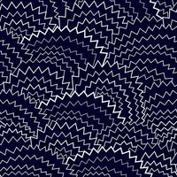 Dark blue zigzag seamless pattern. Stylish texture with diagonal zig zag lines, waves, stripes. Simple cute abstract geometric background. Repeated endless decorative geo design. vector