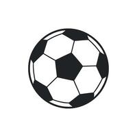 Simple Black and White Soccer Ball Icon Graphic Design Element for Sports Websites and Applications vector