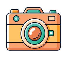 A camera icon on a white background vector