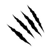 Black Claw Marks and Wild Animal Scratches, Predator Design Graphics vector
