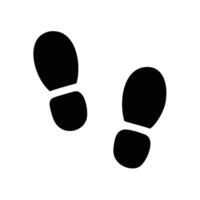 Simple Black Shoe Prints Walking Steps, Direction, Path and Travel vector