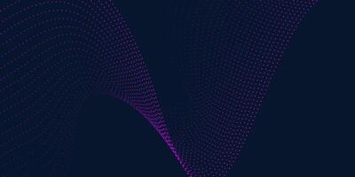 Purple Particle Wave Abstract Background on Dark Minimal Gradient vector