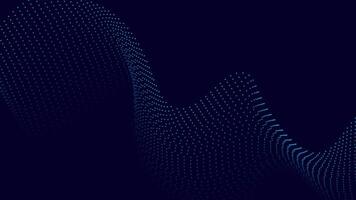 Digital Dot Wave Abstract Background with 3D Flow Design vector