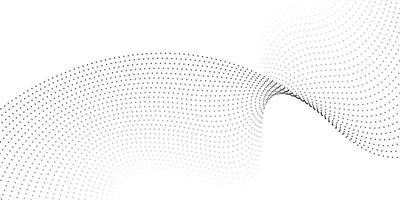 White Abstract Background with Soft Gray Dotted Wave Mesh Pattern vector