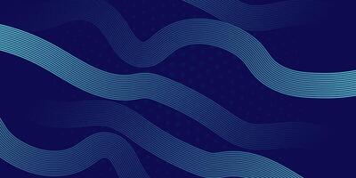 Blue Abstract Curvy Line Background Design vector