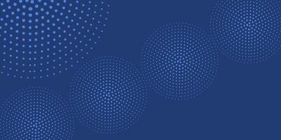 Blue Halftone Circular Dot Pattern Background Design vector