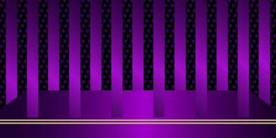 Luxurious Purple Geometric Pattern with Gold Lines and Dotted Texture Background vector