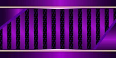 Luxurious Purple Geometric Pattern with Golden Lines and Dotted Texture vector