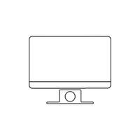 Computer Monitor icon, design and art llustration vector