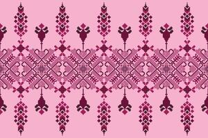 Geometric floral pattern background flower ethnic pixel pattern,Aztec style,abstract background.design for texture,fabric,clothing, vector
