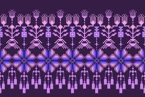 Geometric floral pattern background flower ethnic pattern. vector
