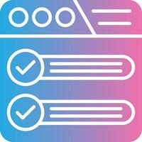 Tick Boxes Color Block Badge vector