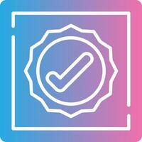 Confirmation Handcrafted UI Symbol vector