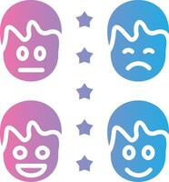 User Rating Stylized Flat Drawing vector