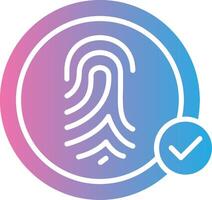 Biometric Recognition Interface Line Graphic vector