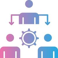Organization Structure Simplified Design Piece vector