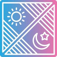 Day And Night Coded UI Symbol vector