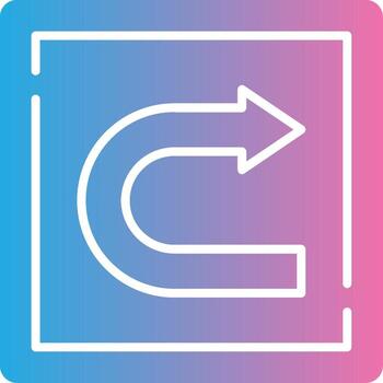 Redo Sharp Line Mark vector