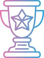 Trophy Star Gradient Style Element vector