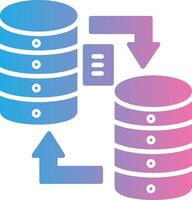 Data Migration Color Block Badge vector