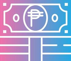 Philippine Peso Minimal Art Object vector