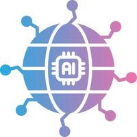 Ai and the internet vector