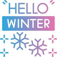 Winter Outlined Concept Piece vector