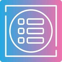 List Interactive UI Design vector