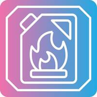 Flammable Materials Custom Line Element vector